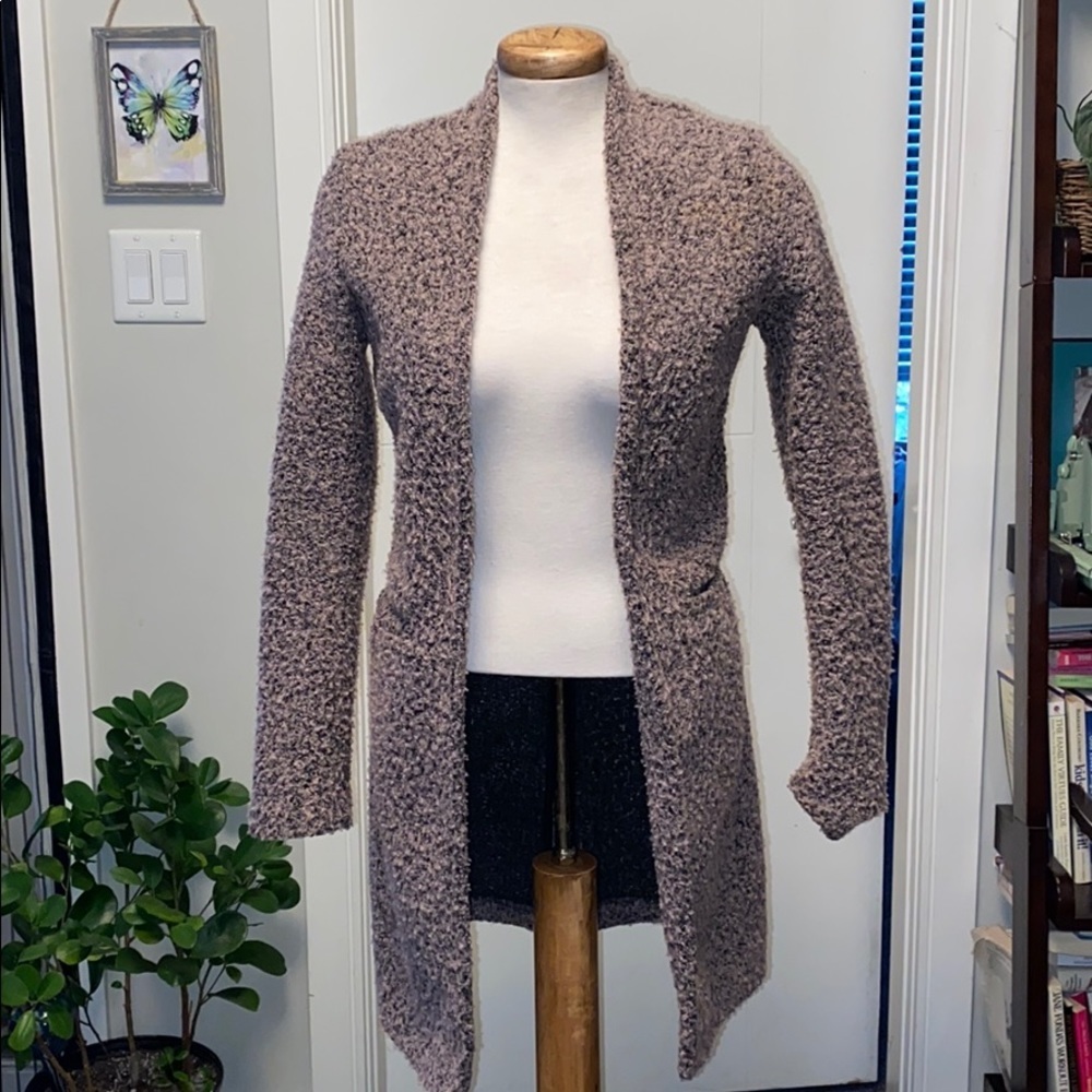 Xs Fuzzy Dusty Pink Coat